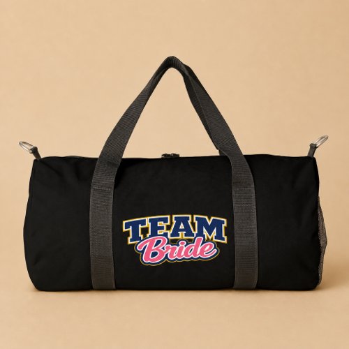 Team Bride Bold Wedding Party Duffle Bag