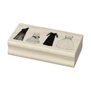 Team Bride Bridal Party Wedding Gown Dress Rubber Stamp