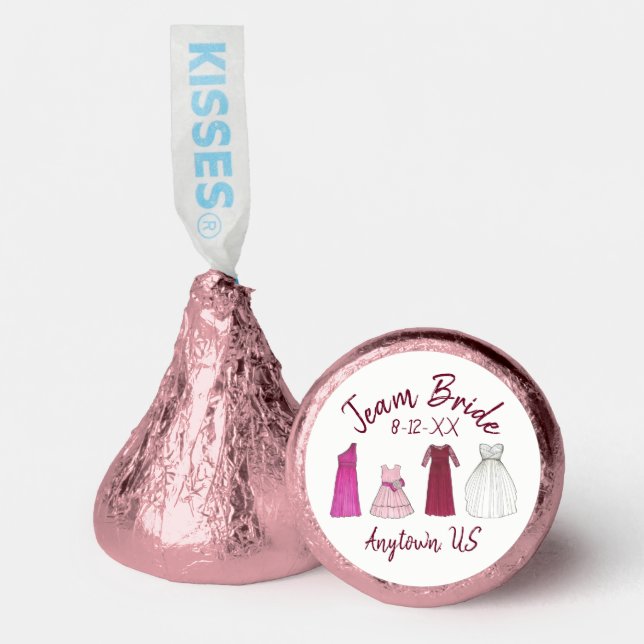 Team Bride Bridal Shower Bachelorette Party Gowns Hershey®'s Kisses® (Front)