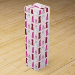 Team Bride Bridal Shower Bachelorette Party Gowns Wine Box<br><div class="desc">Design features an original marker illustration of a row of bridesmaid, flower girl, mother of the bride, and bridal gowns. Ideal for a wedding, hen do, bachelorette party, or bridal shower celebration. Don't see what you're looking for? Need help with customization? Contact Rebecca to have something designed just for you....</div>