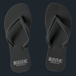 Team Bride Bridesmaid Bridal Party Flip Flops<br><div class="desc">Personalize the custom text  above. You can find additional coordinating items in our "For Team Bride" collection.</div>