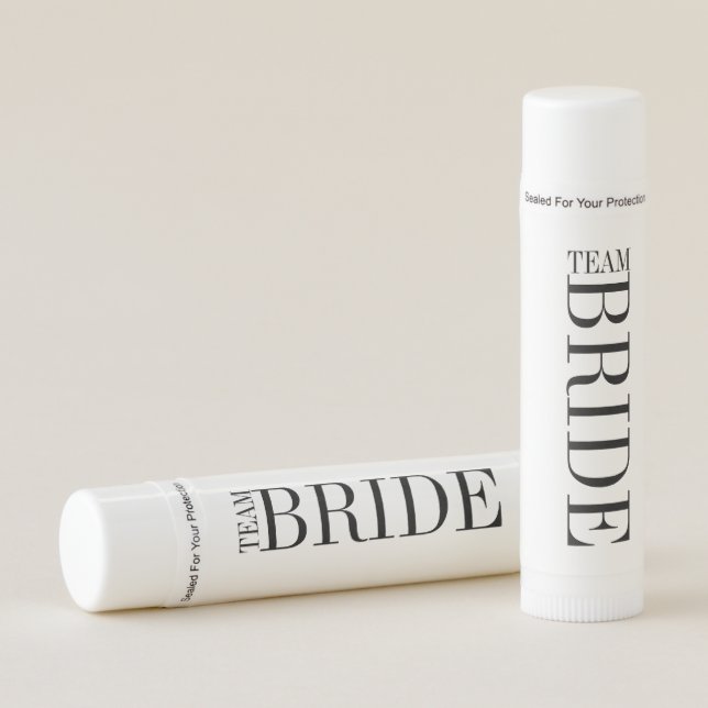 Team Bride Bridesmaid Bridal Party Lip Balm (Front)