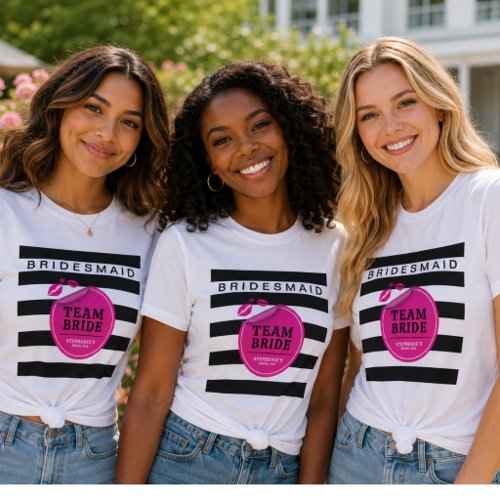 Team Bride Bridesmaid Glam Tri-Blend Shirt