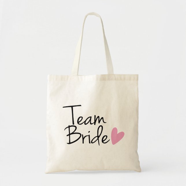 "Team Bride" Bridesmaid Tote Bag (Front)