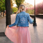 "Team Bride" Bridesmaids Maid of Honor Custom Denim Jacket<br><div class="desc">Bridal party personalized design.</div>