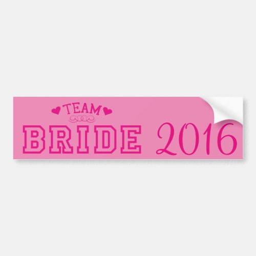 Team Bride Bumper Sticker
