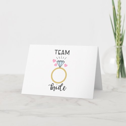 Team Bride Card