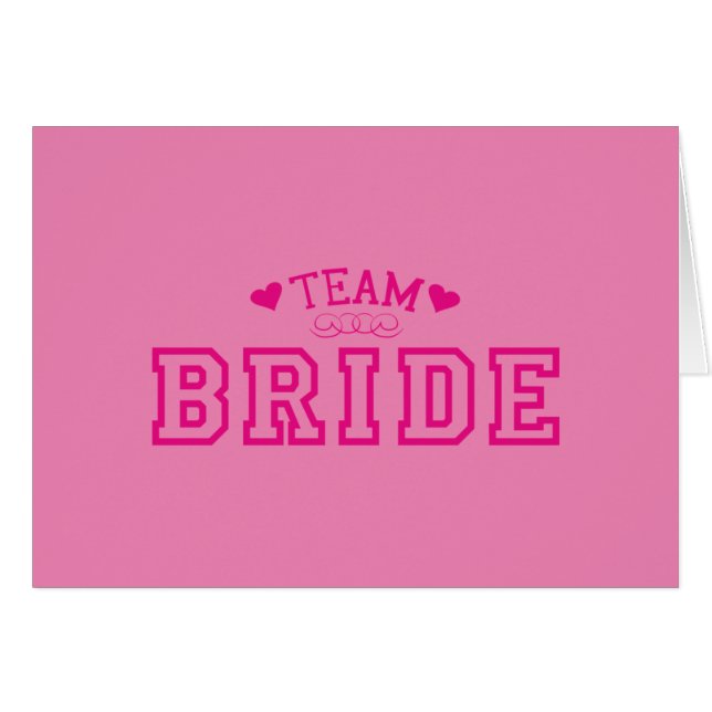Team Bride Cards (Front Horizontal)