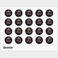 Bride To Be Classic Round Sticker, Zazzle