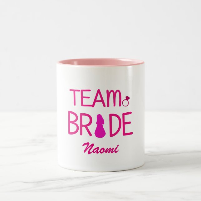 Team Bride - Custom Bridesmaid Mugs (Center)