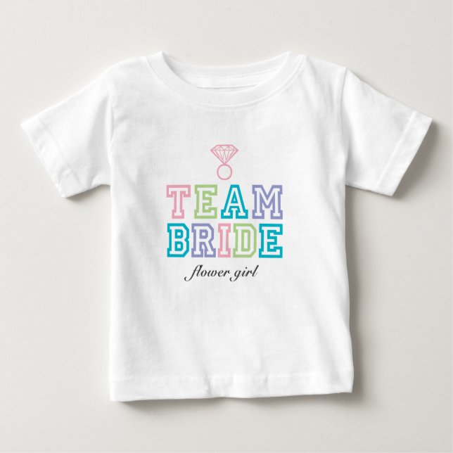 Team Bride - Diamond Ring Baby T-Shirt (Front)