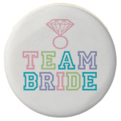 Team Bride Diamond Ring Chocolate Dipped Oreo (Front)