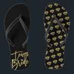 Team Bride Diamonds Bridal Party Wedding Flip Flop<br><div class="desc">Designed by fat*fa*tin. Easy to customize with your own text,  photo or image. For custom requests,  please contact fat*fa*tin directly. Custom charges apply.

www.zazzle.com/fat_fa_tin
www.zazzle.com/color_therapy
www.zazzle.com/fatfatin_blue_knot
www.zazzle.com/fatfatin_red_knot
www.zazzle.com/fatfatin_mini_me
www.zazzle.com/fatfatin_box
www.zazzle.com/fatfatin_design
www.zazzle.com/fatfatin_ink</div>