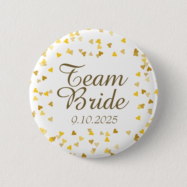 Team Bride / Groom Pinback Button (Front)