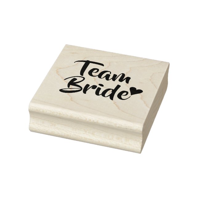 Team Bride Heart Rubber Stamp (Stamp)