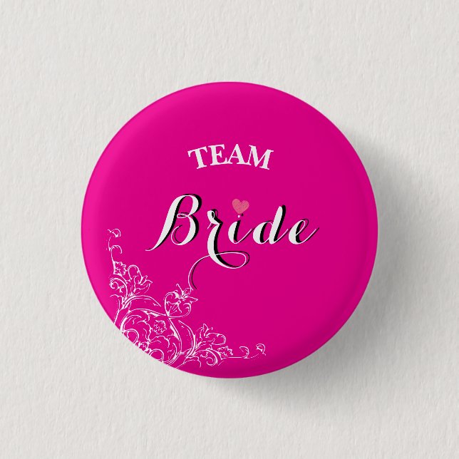 Team Bride ladkiwale badge  Button (Front)