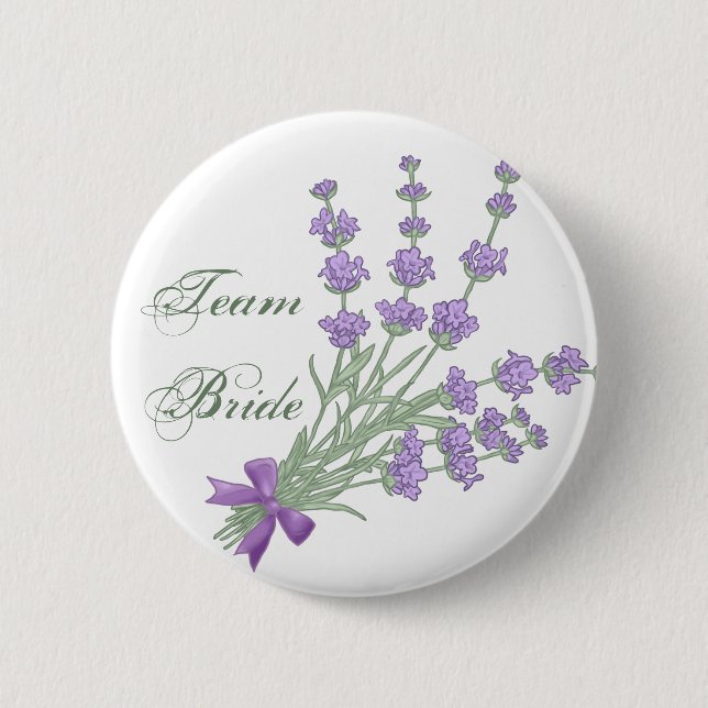 Team Bride. Lavendel Button (Front)