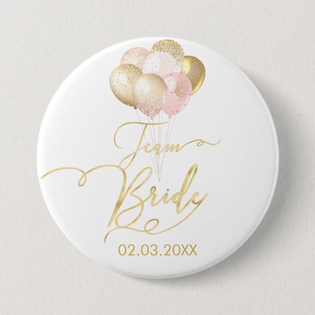 TEAM BRIDE LUFTBALLONS BUTTON (Front)