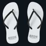 Team Bride Maid of Honor Bridal Party Flip Flops<br><div class="desc">Personalize the custom text  above. You can find additional coordinating items in our "For Team Bride" collection.</div>