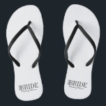 Team Bride Maid of Honor Bridal Party Flip Flops<br><div class="desc">Personalize the custom text  above. You can find additional coordinating items in our "For Team Bride" collection.</div>