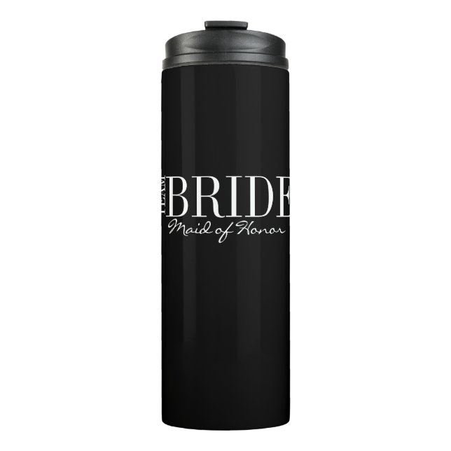 Team Bride Maid of Honor Bridal Party Tumbler (Front)