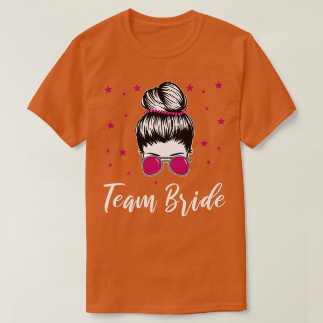 Team Bride Marry Cool Bride Hen Night  T-Shirt (Design Front)