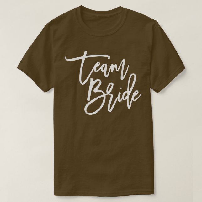 Team Bride Matching Cute For Bachelorette Party  T-Shirt (Design Front)