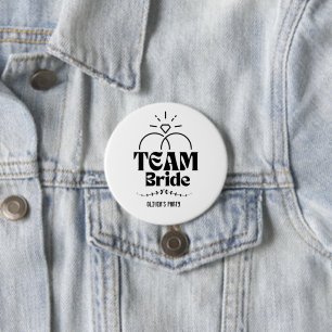  Team Bride Name Bachelorette Party Button