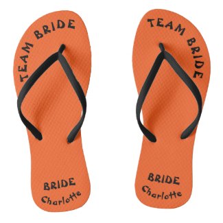 Team Bride Orange And Black Halloween
