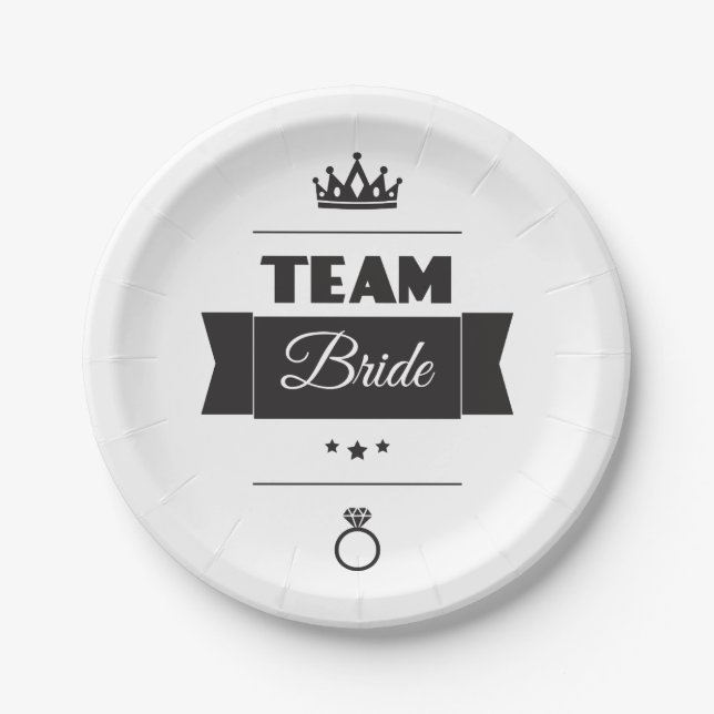 Team Bride Paper Plates (Front)