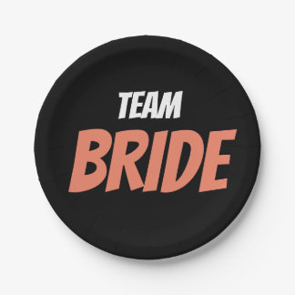 Team Bride Paper Plates
