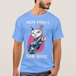 Team Bride Party Cat Girl Hen Party Premium T-Shirt