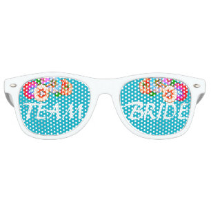 Team Bride Party Shades! Bridesmaid & Bachelorette Retro Sunglasses