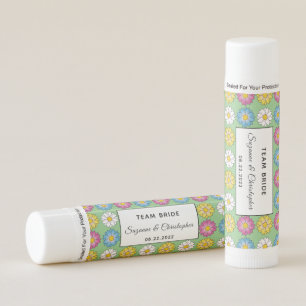 TEAM BRIDE Personalized Floral Lip Balm