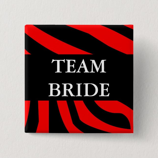 Team Bride Pinback Button (Front)