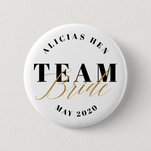 TEAM BRIDE PINBACK BUTTON