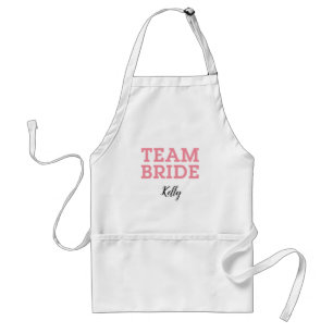 Team Bride Pink Adult Apron