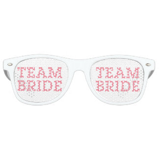 Team Bride Pink Retro Sunglasses