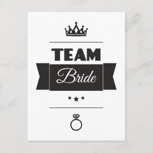 Team Bride Postcard