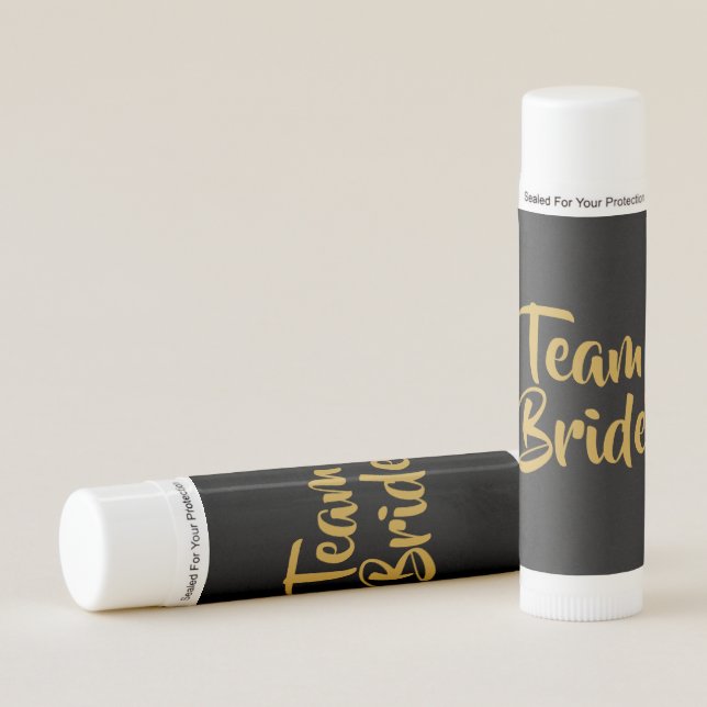 Team Bride Red Heart Lip Balm (Front)