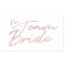 Team Bride - Rose Gold faux foil sticker