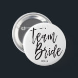 Team Bride | Script Black Button<br><div class="desc">Team Bride custom name buttons</div>