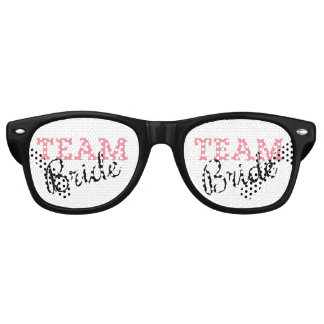 Team Bride Script Retro Sunglasses