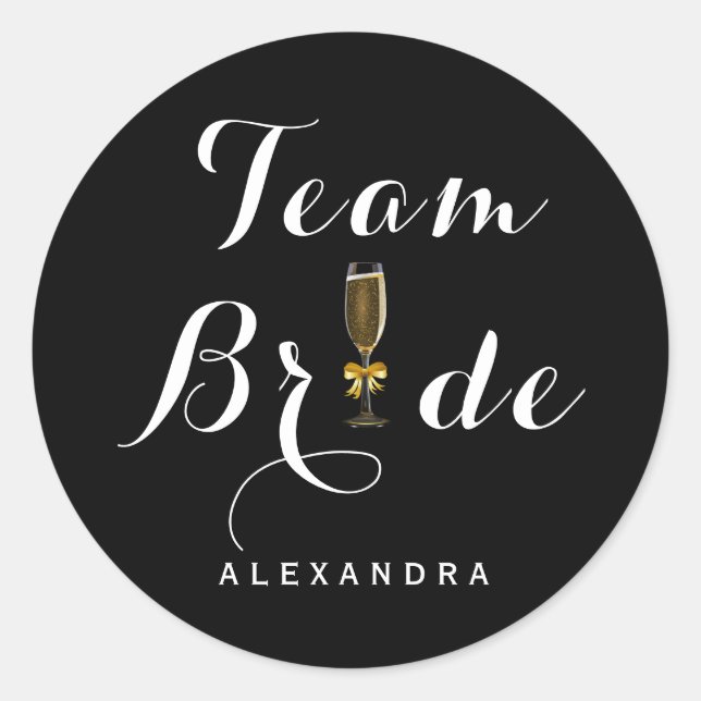 Team Bride Sticker (Front)