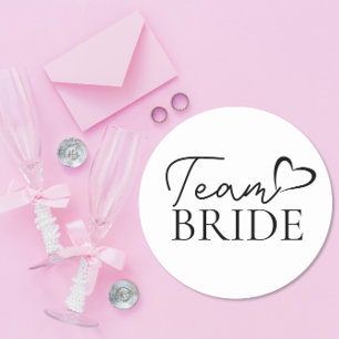 Team Bride Sticker – Fun Bachelorette Party Favor