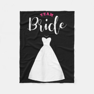 Team Bride Team Groom Bachelor Party Wedding Fleece Blanket