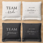 Team Bride, Team Groom Custom Wedding Cornhole Bag