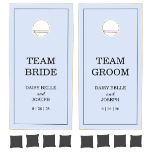 Team Bride Team Groom Wedding Cornhole Set