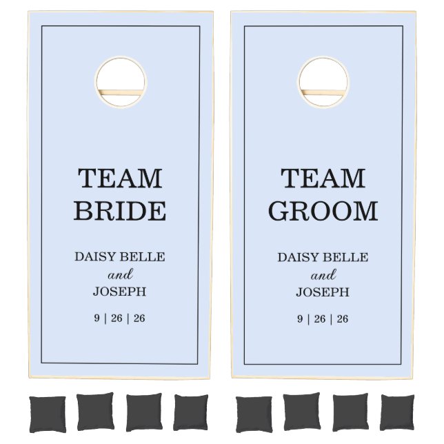 Team Bride Team Groom Wedding Cornhole Set (Set)