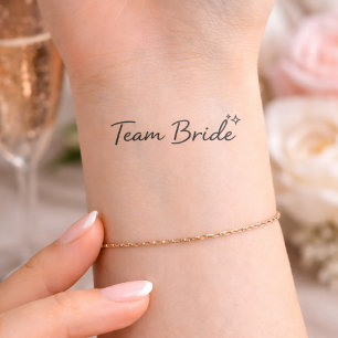 Team Bride Temporary Tattoo   Bachelorette Party